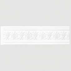Бордюр Cosca W80(2)P-W27 Полистирол Белый 2400*80*12 мм