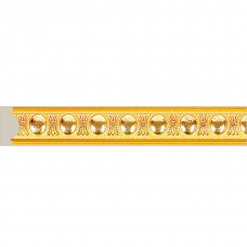 Молдинг Cosca D1030-GS2 Полистирол Золотой 2400*30*14 мм