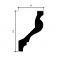 Карниз Европласт 1.50.140 гибкий Пенополиуретан 2000*56*56 мм